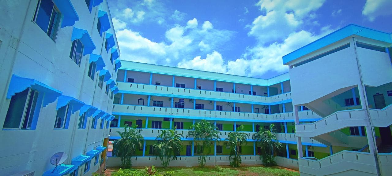 The SVPP campus block under a bright sky