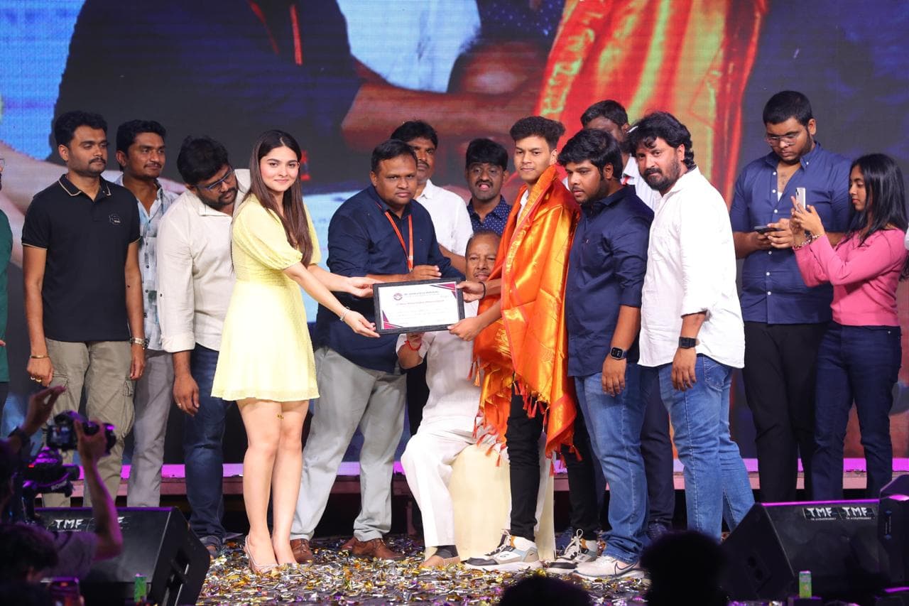 An award ceremony on stage at SVPP